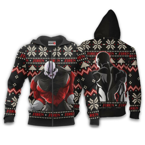 Jiren Ugly Christmas Dragon Ball Z Anime 1k326 Cartoon Graphic Outfits Aop 3d Hoodie, Zip Hoodie 965