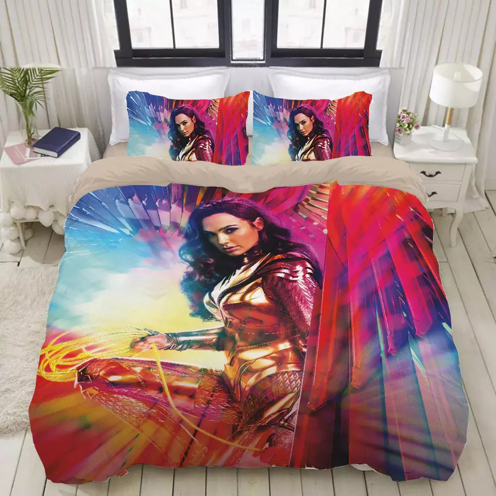 Wonder Woman Bedding Set DC Wonder Woman Movie With Wings Duvet Covers