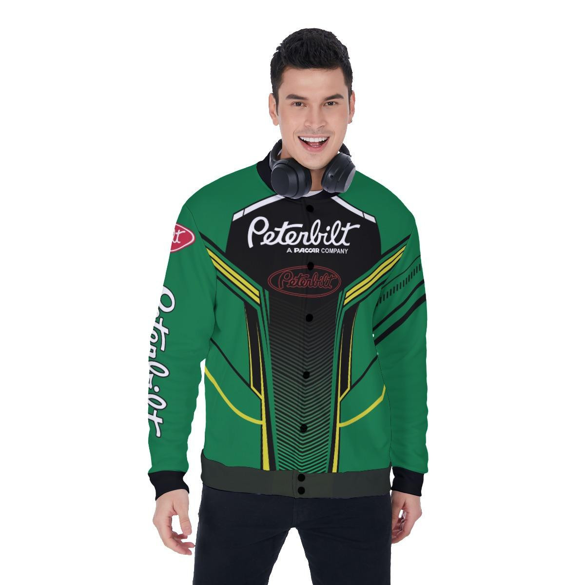 Peterbilt Trucks Apparel, Peterbilt Trucks Baseball Jacket 55