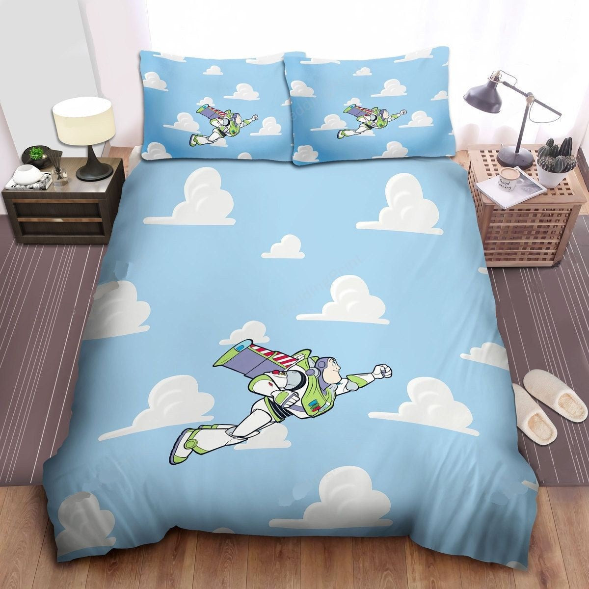 Toy Story Bedding Set DN Buzz Lightyear Flying On The Cloud Duvet Covers