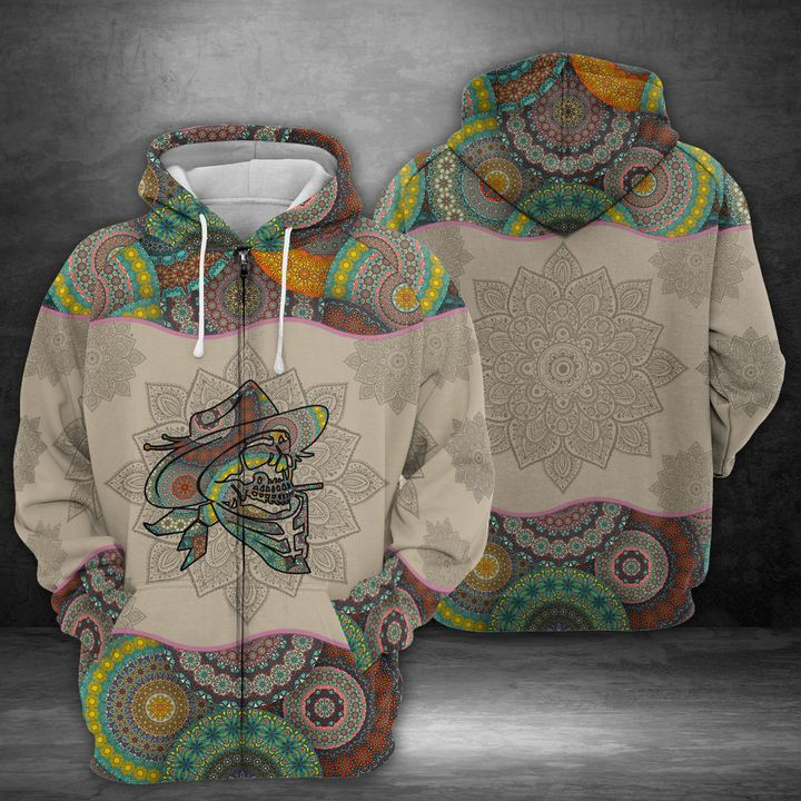 Cowboy Skull 3D All Over Print Hoodie & Zip Hoodie