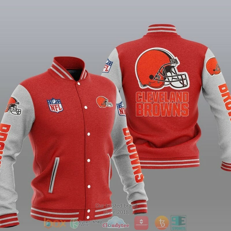 Cleveland Browns Red Baseball Jacket