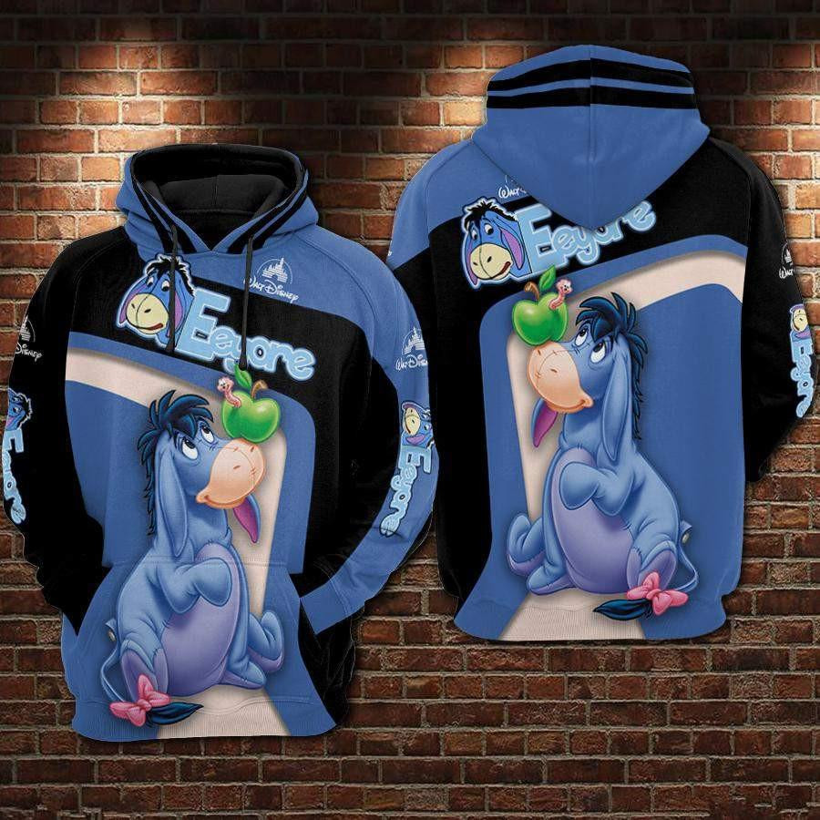 Eeyore Winnie The Pooh, Cute Eeyore Ver58 Aop Hoodie