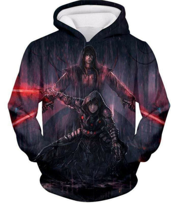 Star Wars Super Star Wars Sith Lords Action Wallpaper Graphic, Aop Hoodie 2715