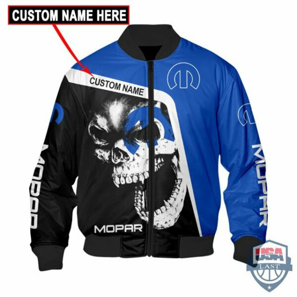 Mopar Skull Custom Name Bomber Jacket 6