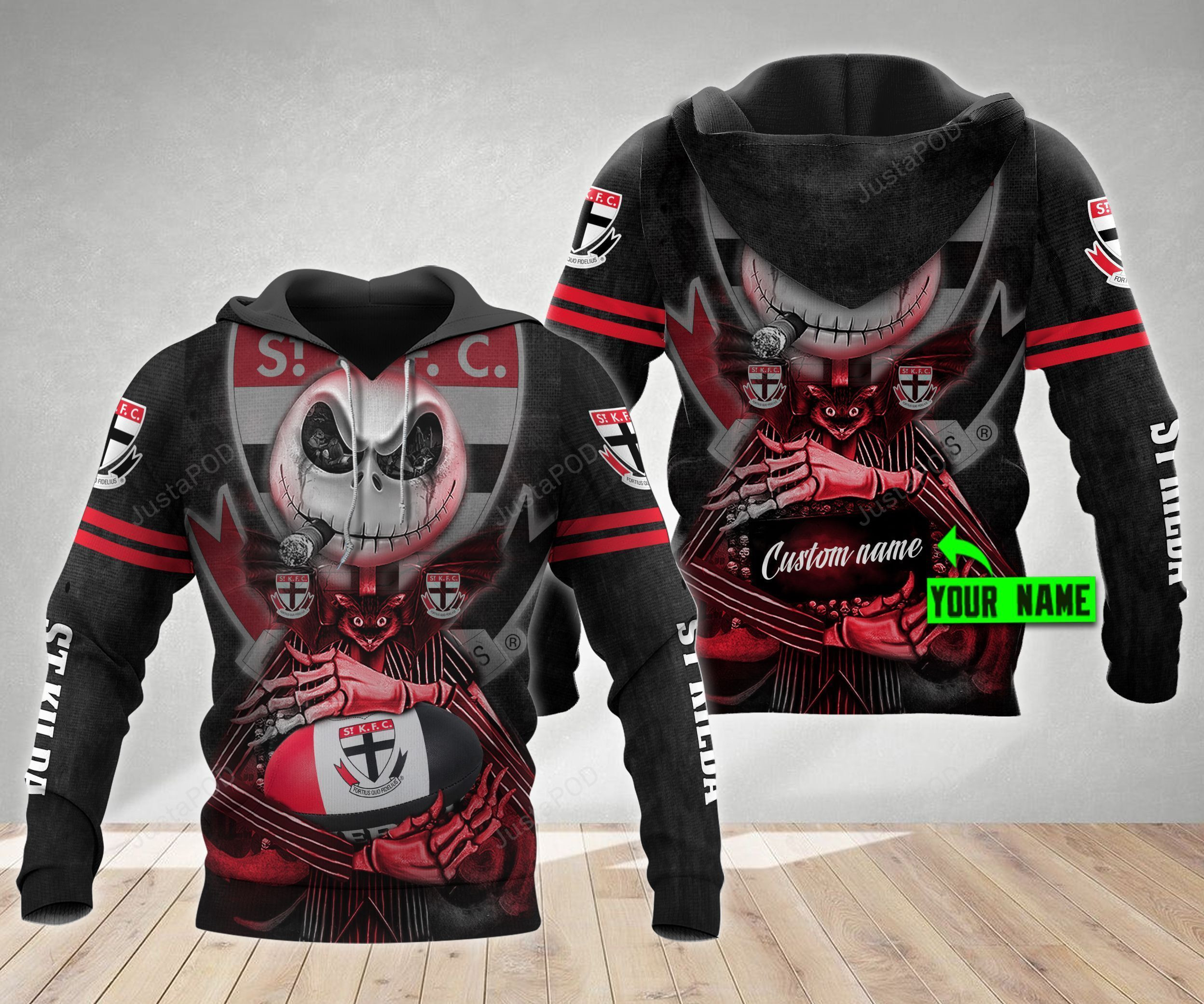 Personalized St Kilda Football Club 3D All Over Print Hoodie & Zip Hoodie