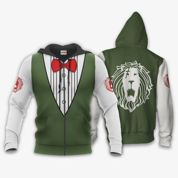 Seven Deadly Sins Escanor Uniform Anime 3k444   Cartoon 3d Hoodie Zip Hoodie 2186