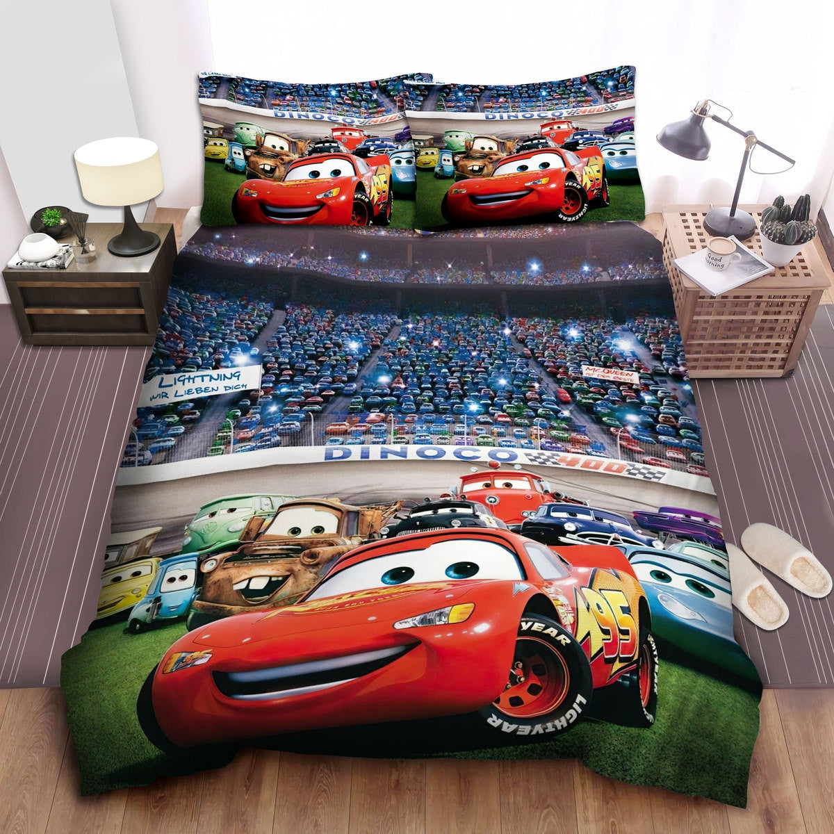 Cars Bedding Set DN Cars Mcqueen And 66 Route’s Friends Duvet Covers