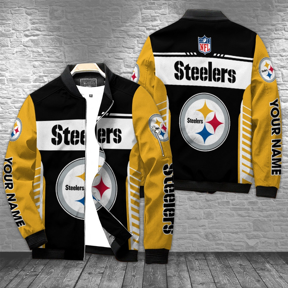 Pittsburgh Steelers Personalized Bomber Jacket BG890