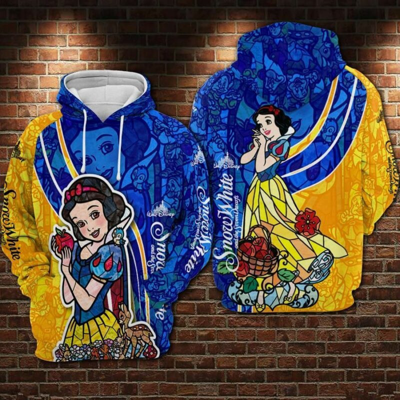 Snow White And The Seven Dwarfs 3 Over Print 3d Hoodie Zip Hoodie