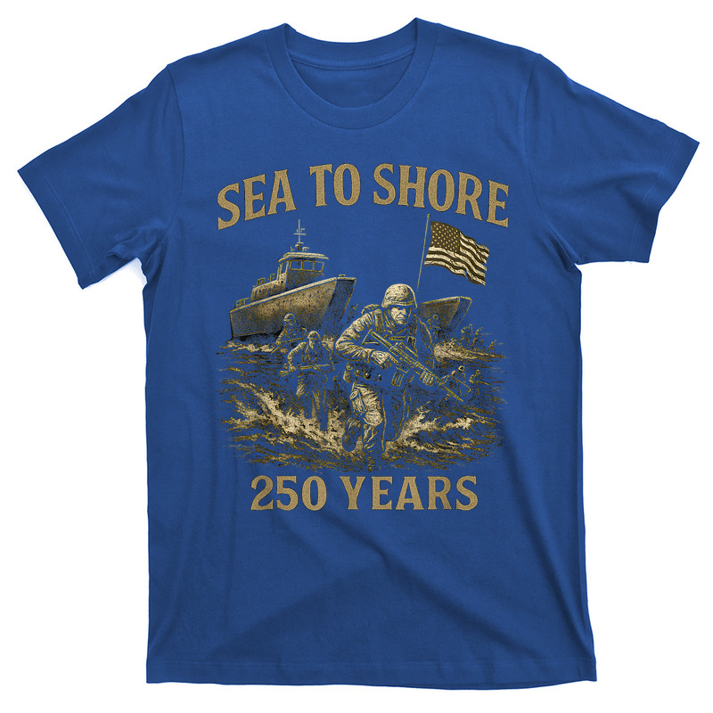 Sea To Shore 250 Years U.S. Soldiers And Amphibious Military T-Shirt