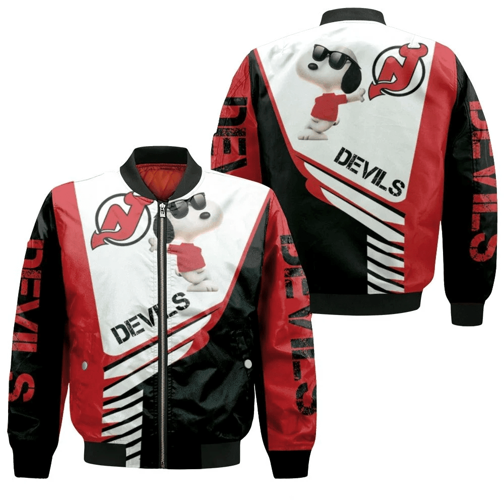 New Jersey Devils Snoopy For Fans Bomber Jacket
