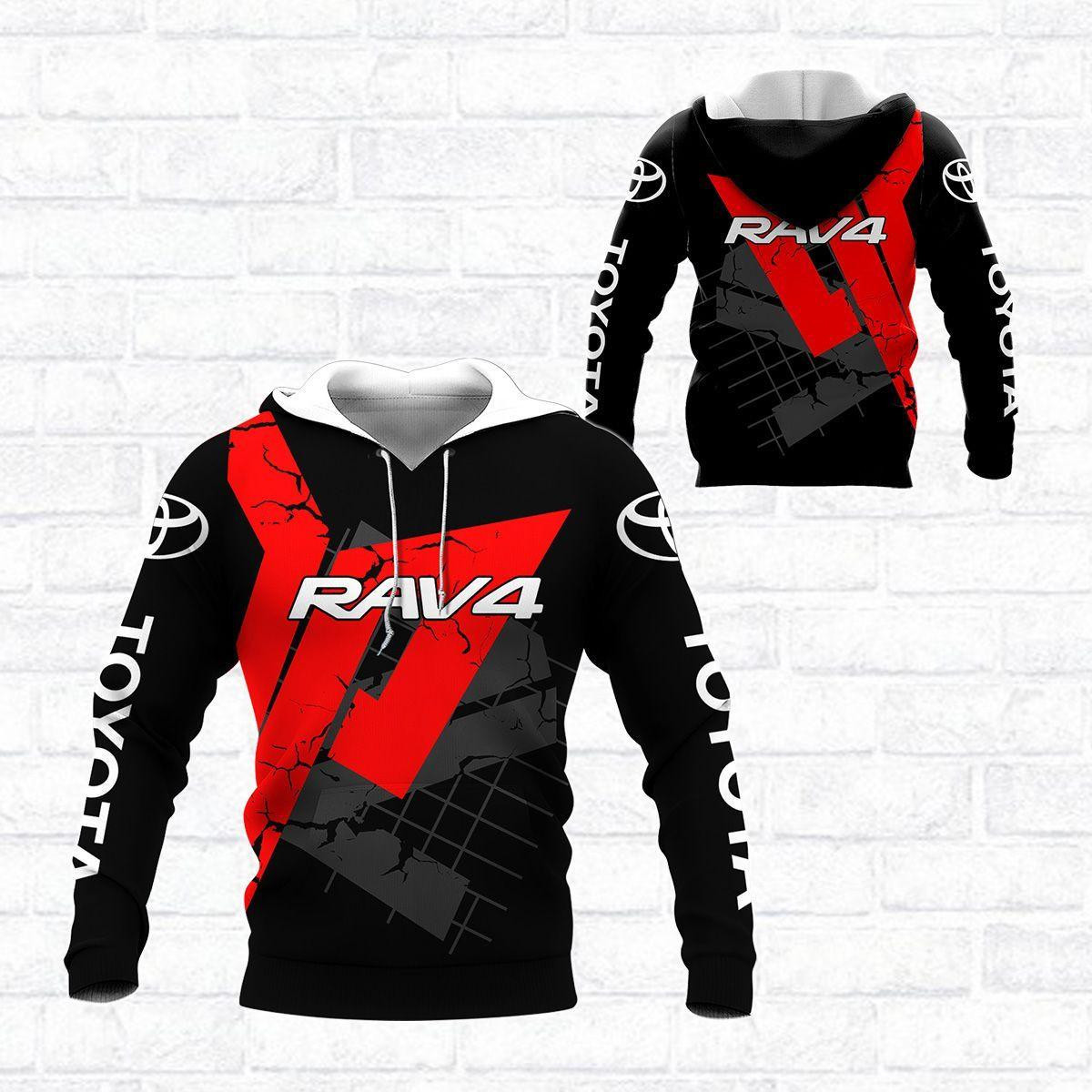 Toyota Rav4 Shirt 364, 3d Hoodie Zip Hoodie