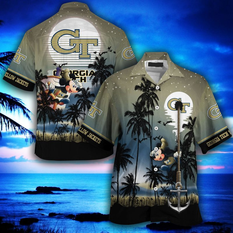 Georgia Tech Yellow Jackets Summer Hawaiian Shirt