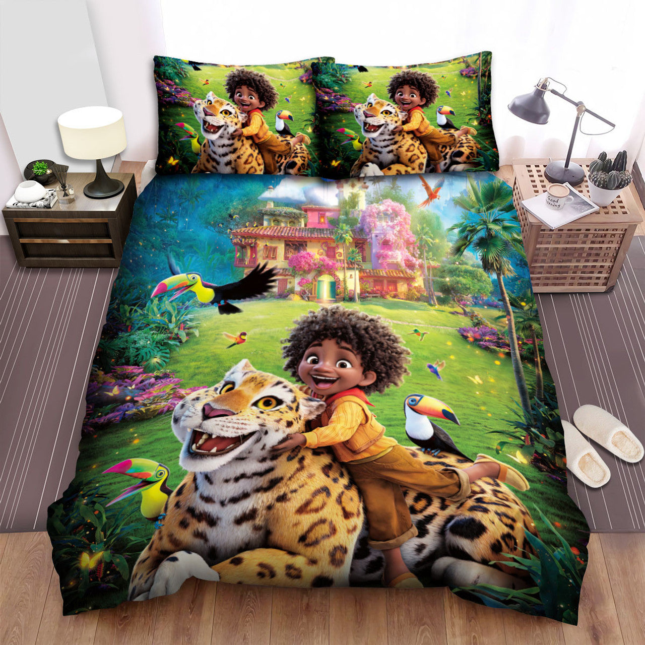 Encanto Bedding Set DN Antonio Madrigal And The Tiger Duvet Covers