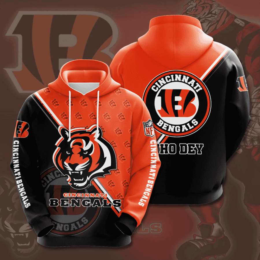 Cincinnati Bengals 3D All Over Print Hoodie & Zip Hoodie