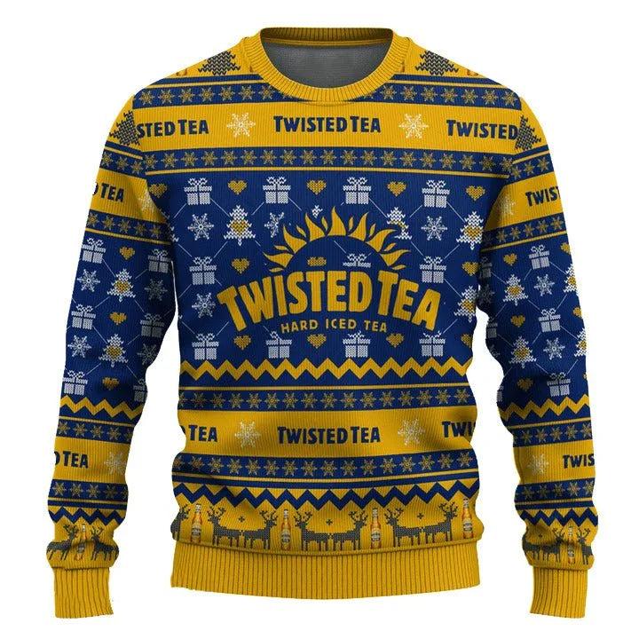 Twisted Tea Snowing Ugly Christmas Sweater