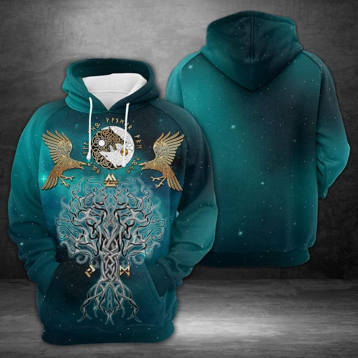Viking Yggdrasil 3D All Over Print Hoodie & Zip Hoodie