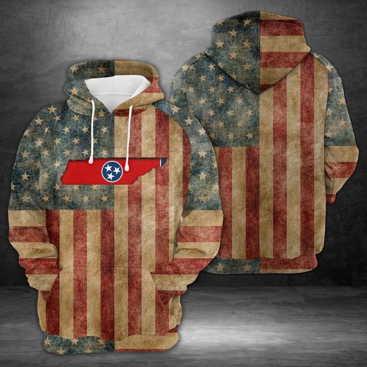 Great Tennessee Inside American 3D All Over Print Hoodie & Zip Hoodie