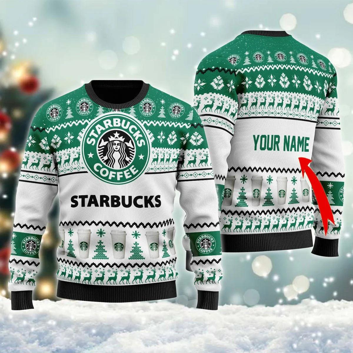 Personalized Starbuck Ugly Christmas Sweater