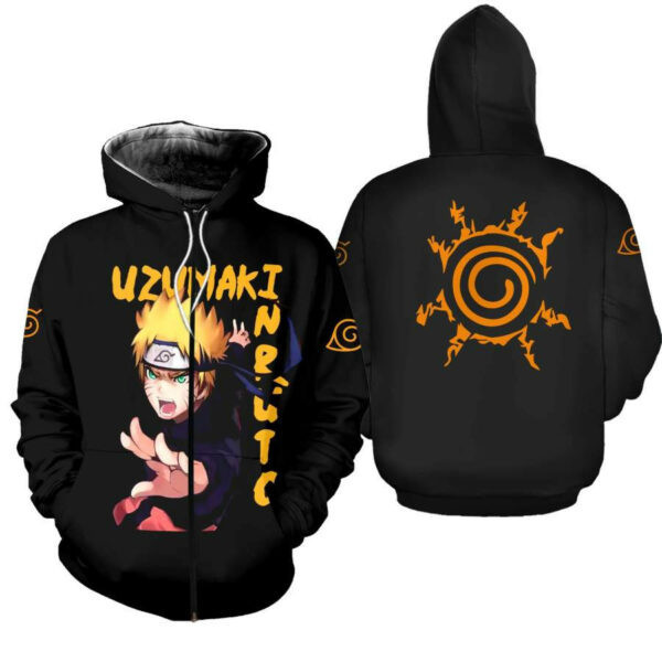Uzumaki Naruto Shirt Naruto Family Symbol Anime 2k885   Cartoon 3d Hoodie Zip Hoodie 2826