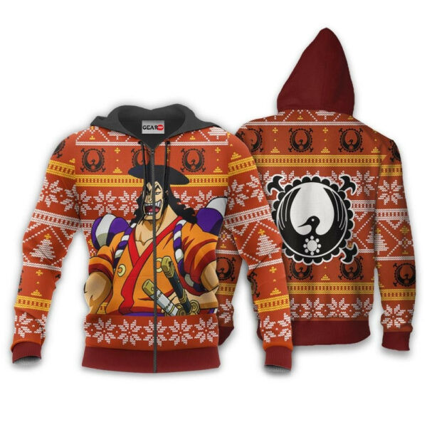 Kozuki Oden Ugly Christmas Sweater One Piece Anime 1k497 Cartoon Graphic Outfits Aop 3d Hoodie, Zip Hoodie 1526