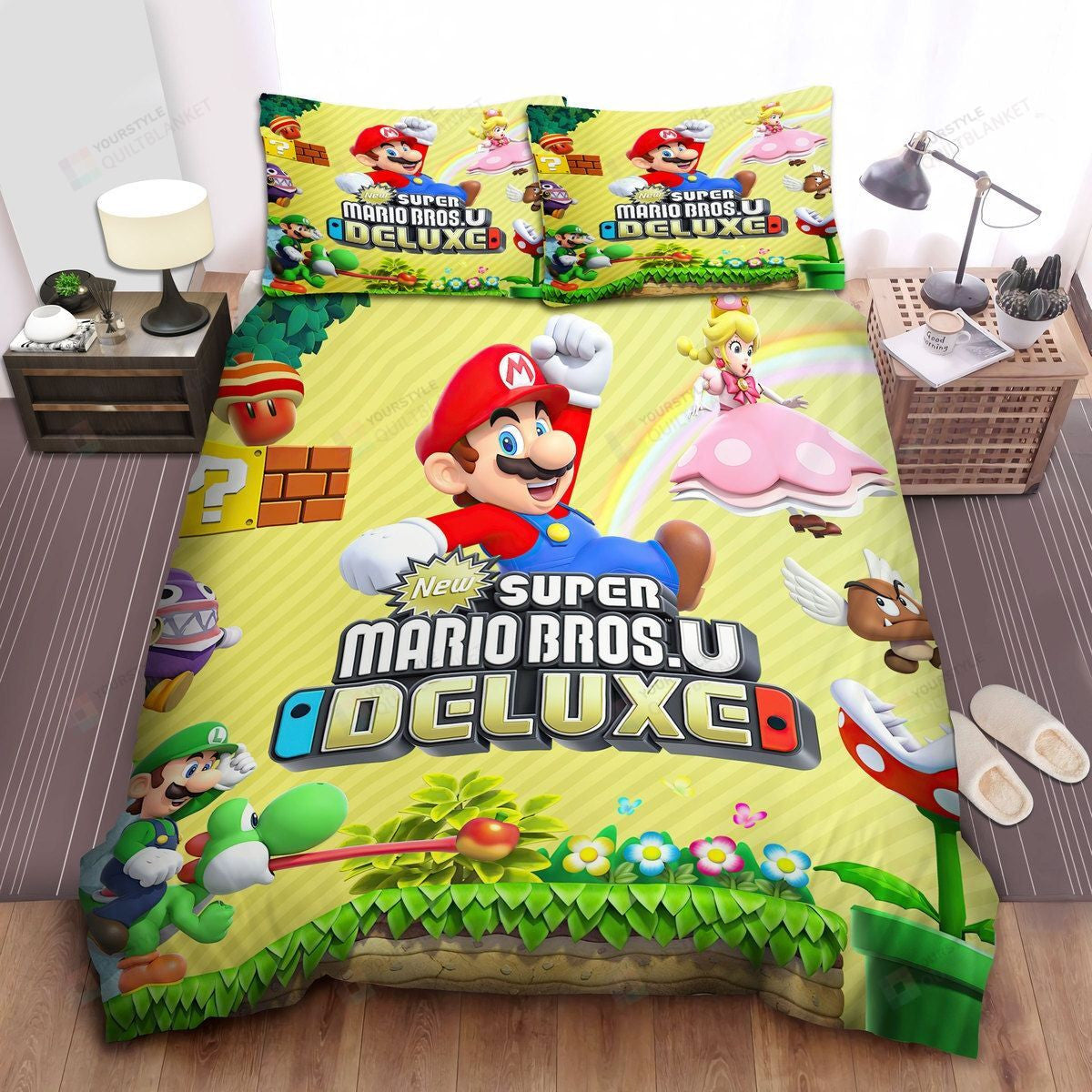 Mario Bedding Set Super Mario Bros U Deluxe Poster Duvet Covers