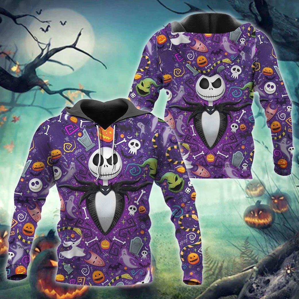Jack Skellington Nightmare Before Christmas Hoodie & Zip Hoodie