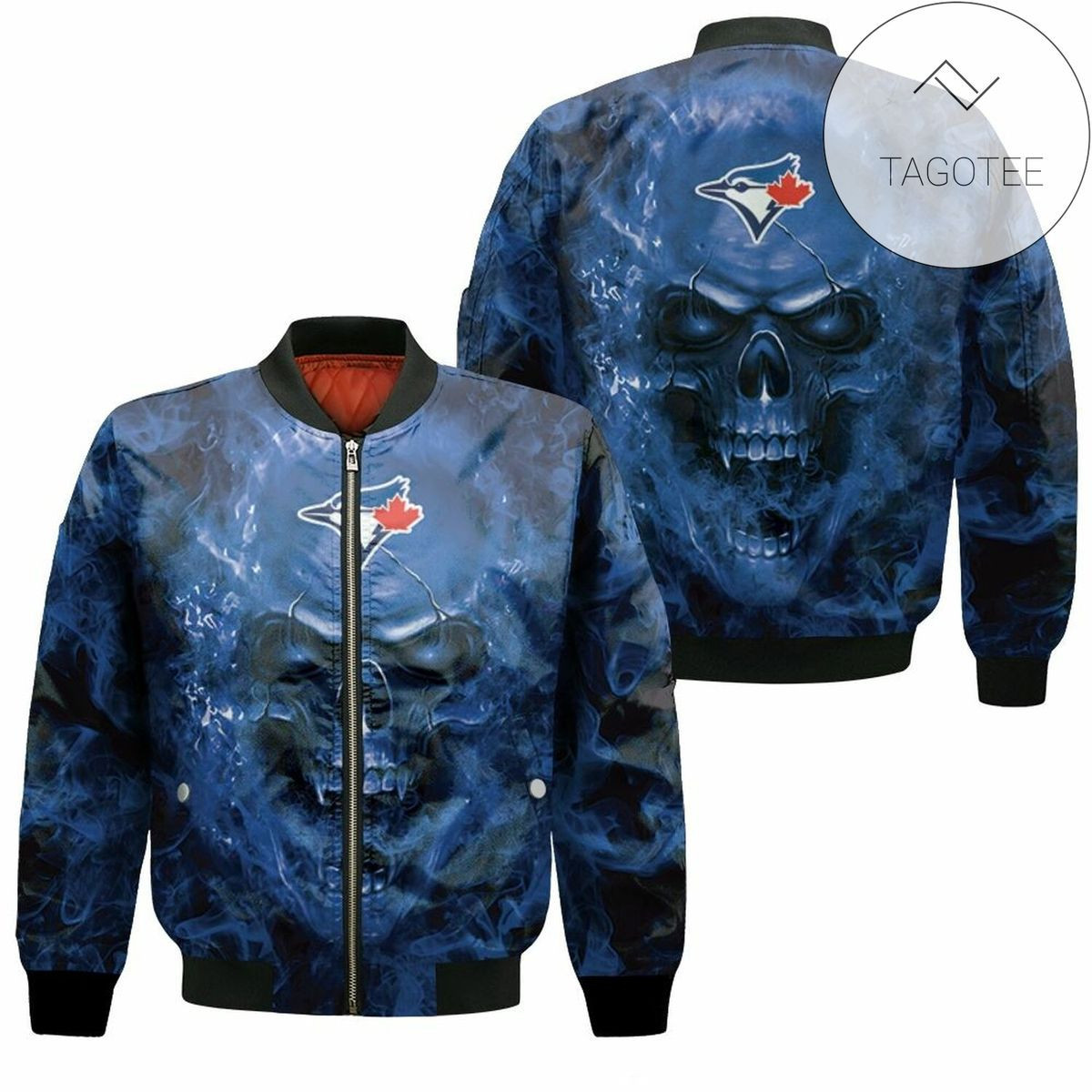 Toronto Blue Jays Fans Skull Bomber Jacket