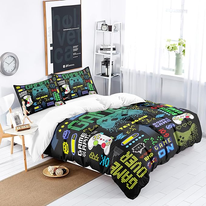 Game Bedding Set Game Over And Bonus Game Duvet Covers