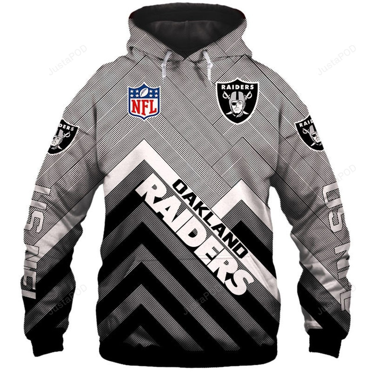 Oakland Raiders 3D All Over Print Hoodie & Zip Hoodie