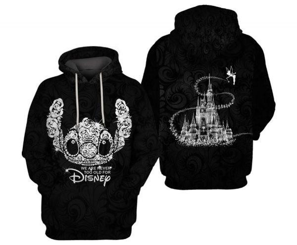 Stitch We Are Never Too Old For Cartoon Bling 2k629 Lover Gift , Stitch All Over Print 3d Hoodie