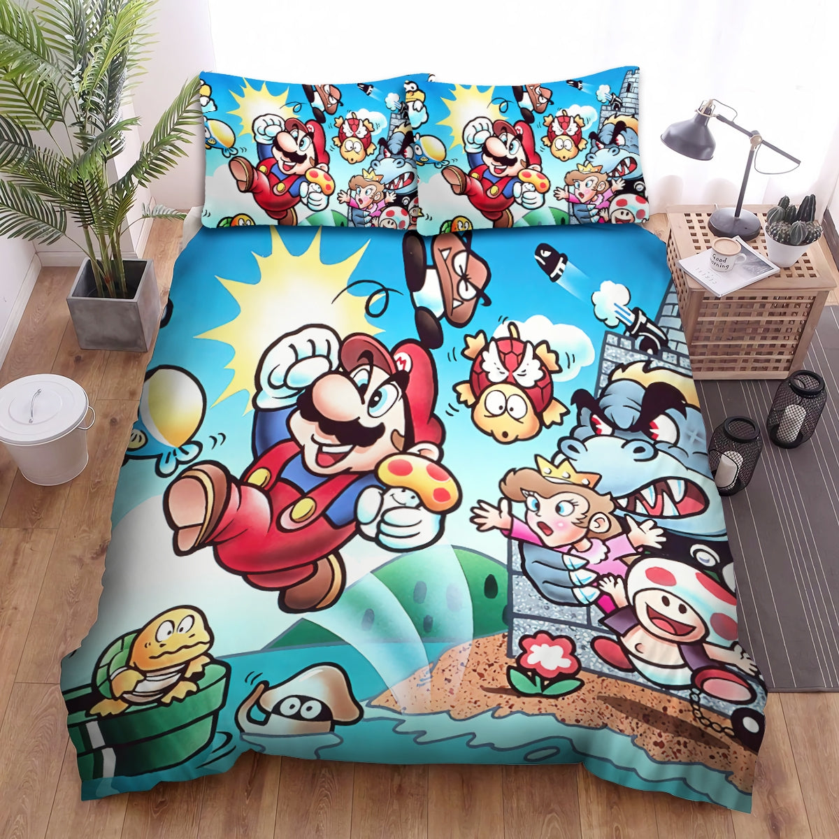 Mario Bedding Set Super Mario Characters In Vintage Duvet Covers