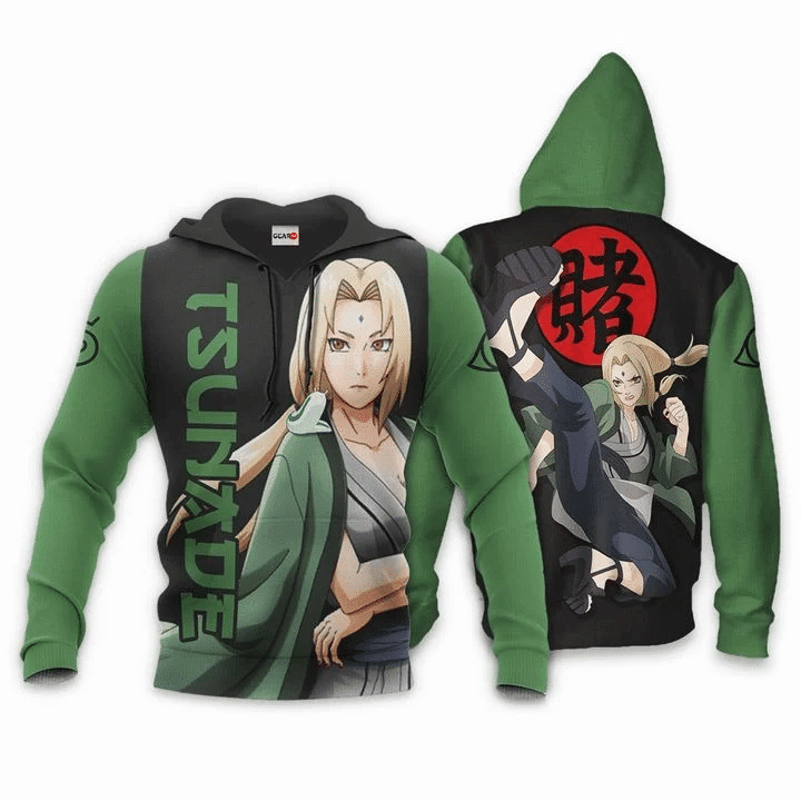 Tsunade Naruto 3d Hoodie Zip Hoodie