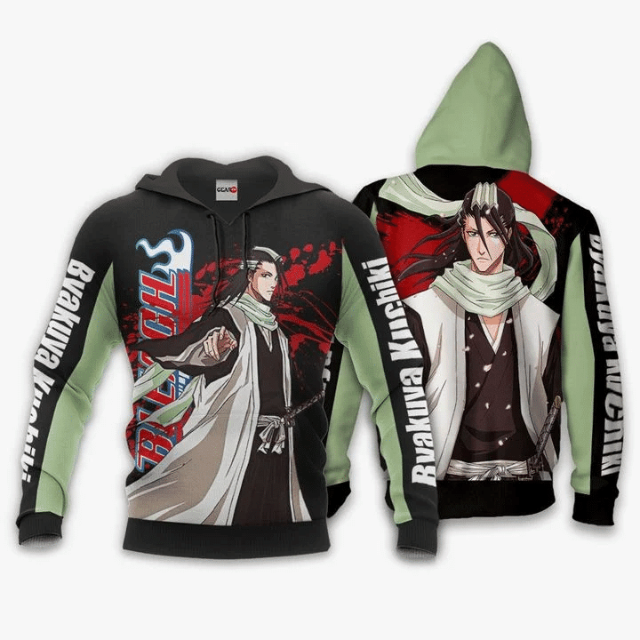 Byakuya Kuchiki Bleach 3d Hoodie Zip Hoodie