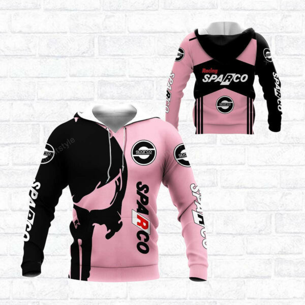 Sparco Racing Shirt 743, 3d Hoodie Zip Hoodie 2747