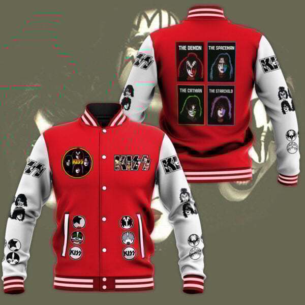 Kiss Rock Band Baseball Jacket 75