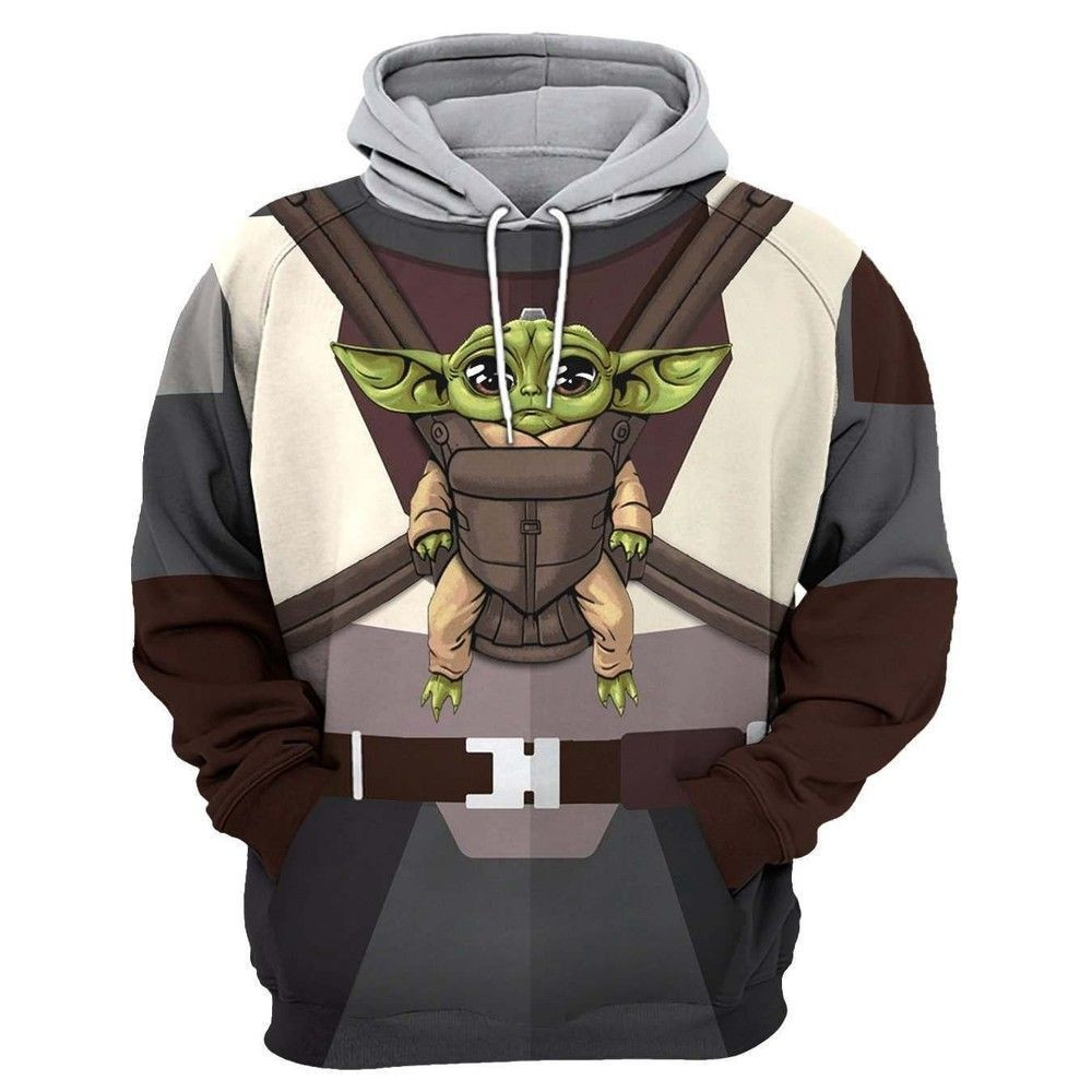 The Hangover Baby Yoda Mandalorian 3D All Over Print Hoodie & Zip Hoodie