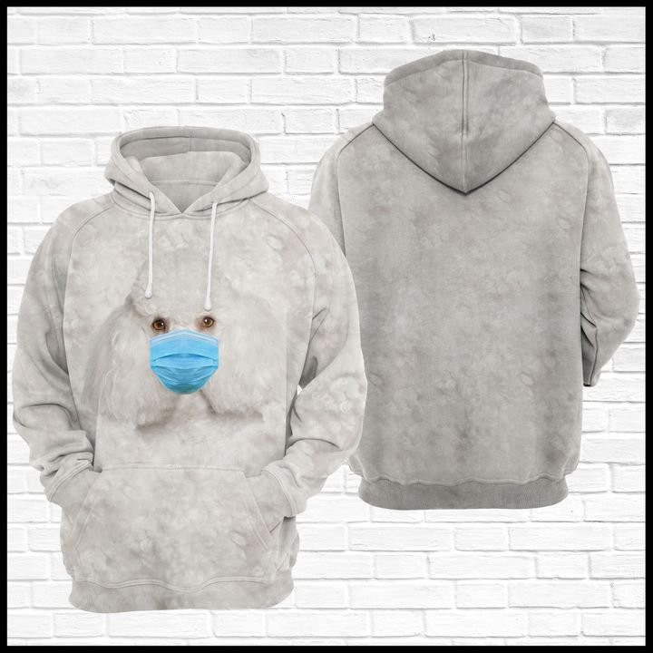 Strong Poodle 3D All Over Print Hoodie & Zip Hoodie