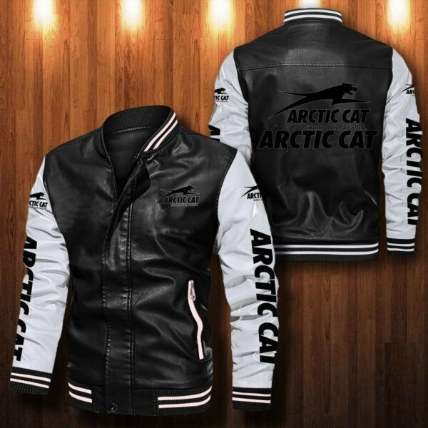 Arctic Cat Leather Bomber Jacket 63