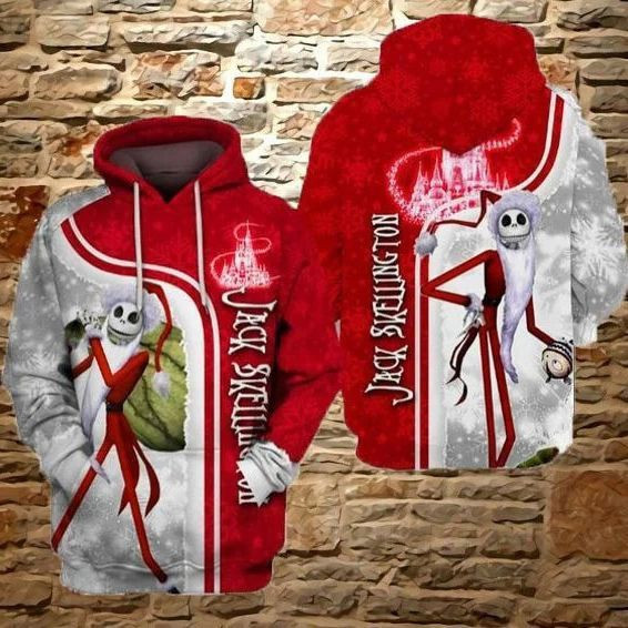 Jack Skellington Over Print 3d Hoodie Zip Hoodie 40