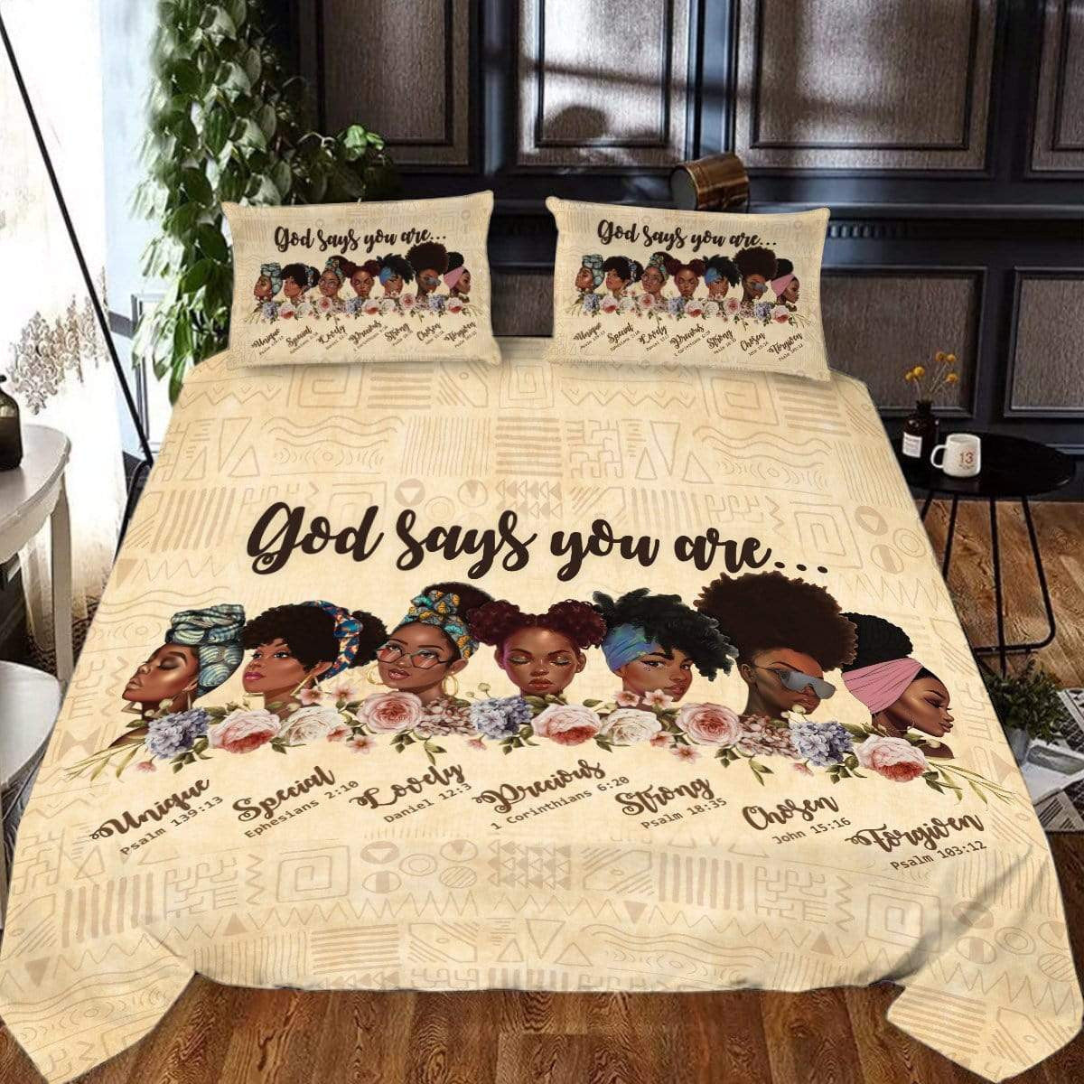 Africa Americans Bedding Set God Says You Are Unique Special Duvet Covers
