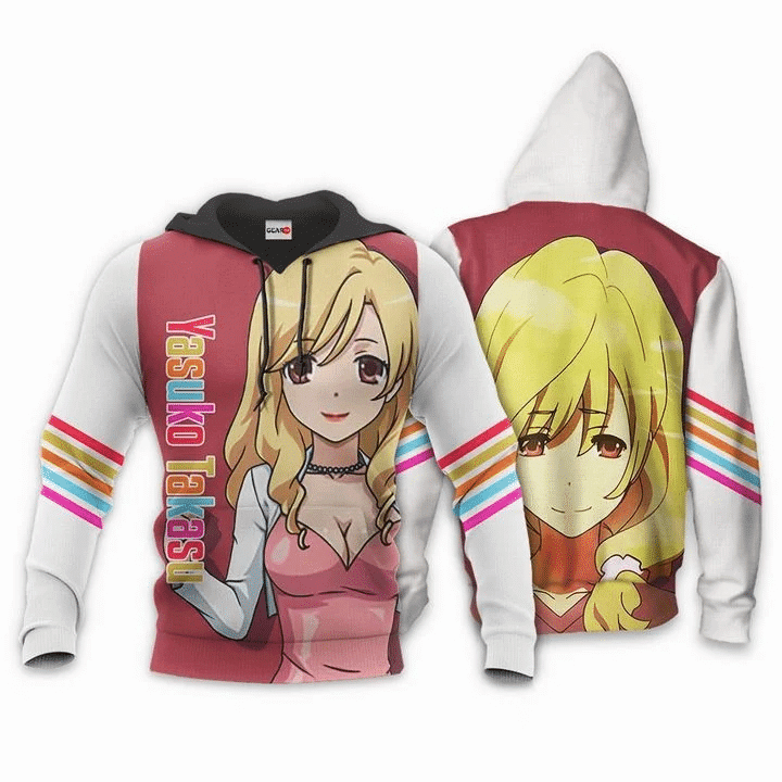 Toradora Yasuko Takasu  3d Hoodie Zip Hoodie