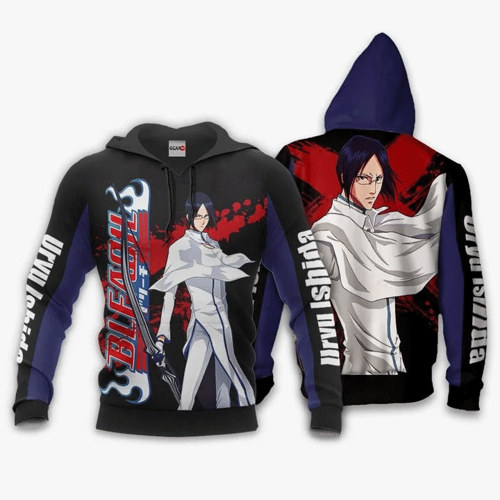 Uryu Ishida Bleach 3d Hoodie Zip Hoodie