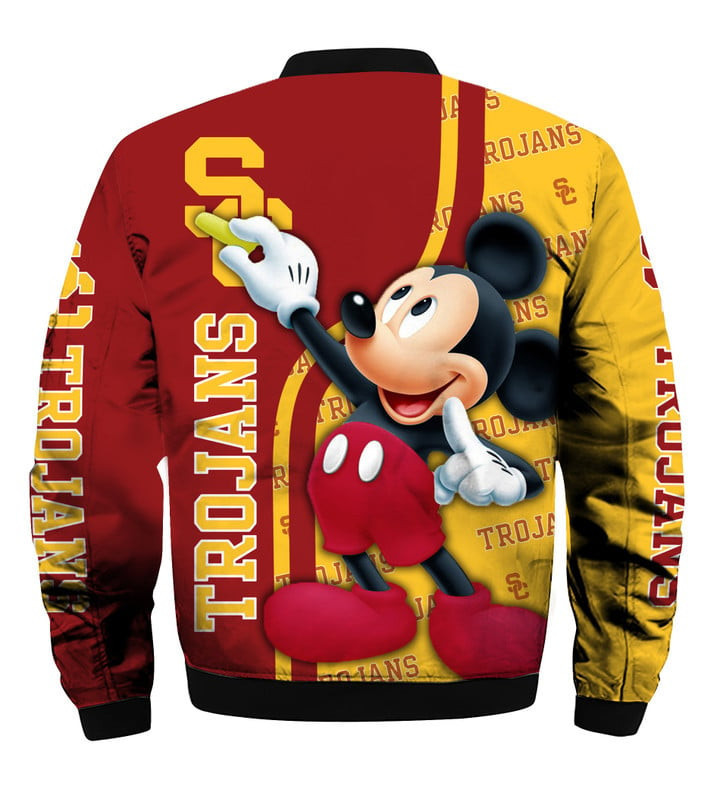 USC Trojans Mickey Mouse Bomber Jacket