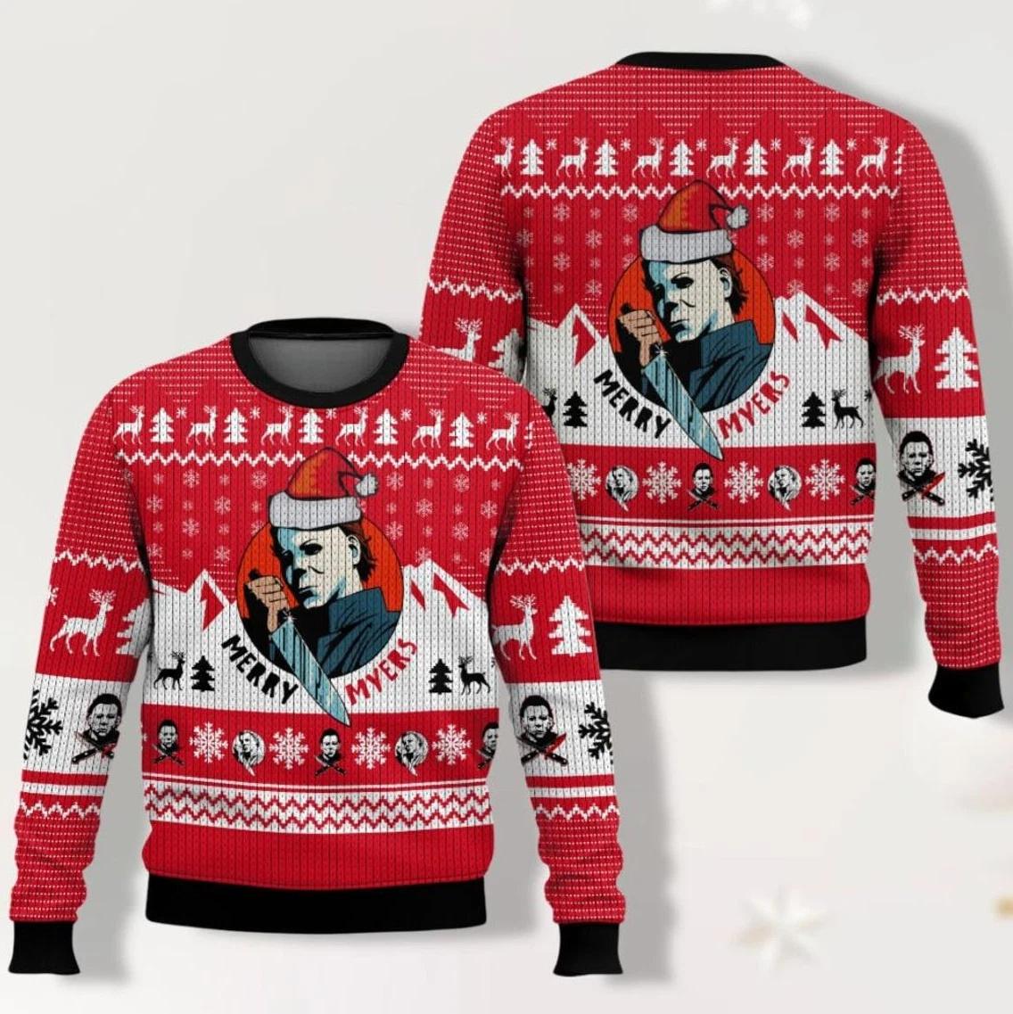 Horror Michael Myers Ugly Christmas Sweater