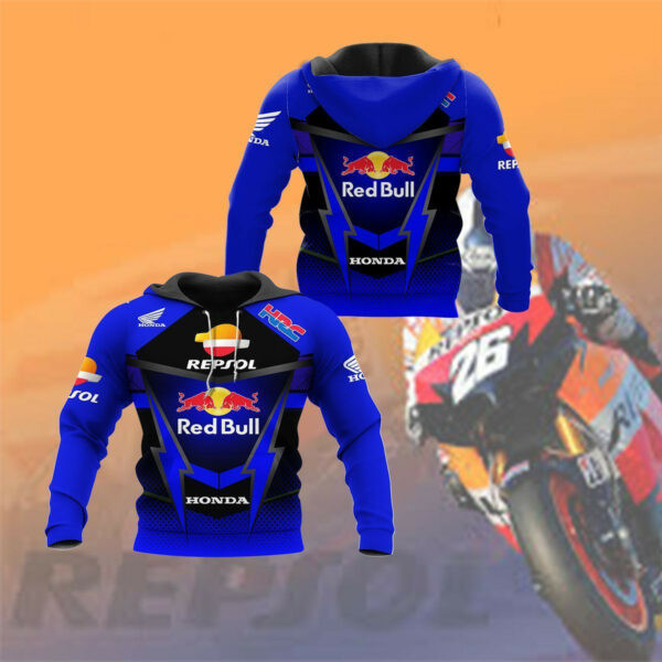 Honda Racing Racing Shirt 515, 3d Hoodie Zip Hoodie 57
