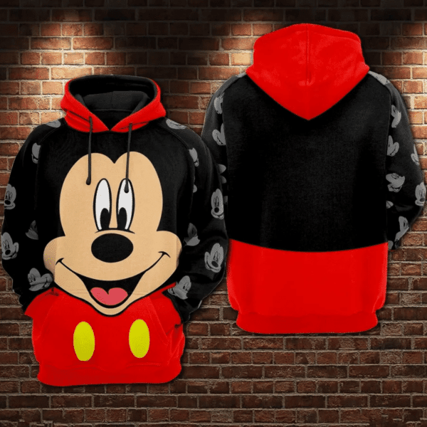 Mickey Mouse Comics 450 Cartoon Graphic Outfits Aop Hoodie 2024
