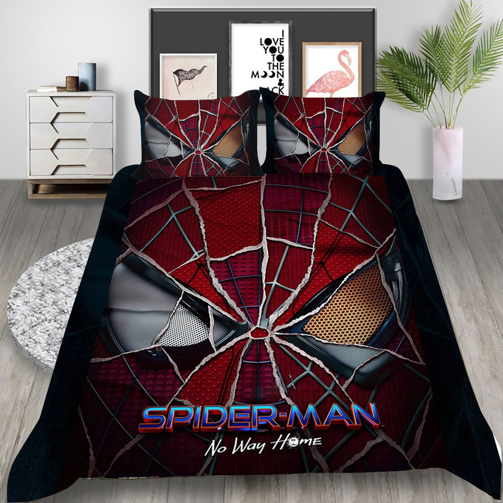 Spiderman Bedding Set MV Spiderman Face Mask Duvet Covers