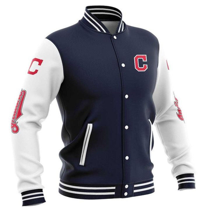 Cleveland Indians Navy Baseball Jacket